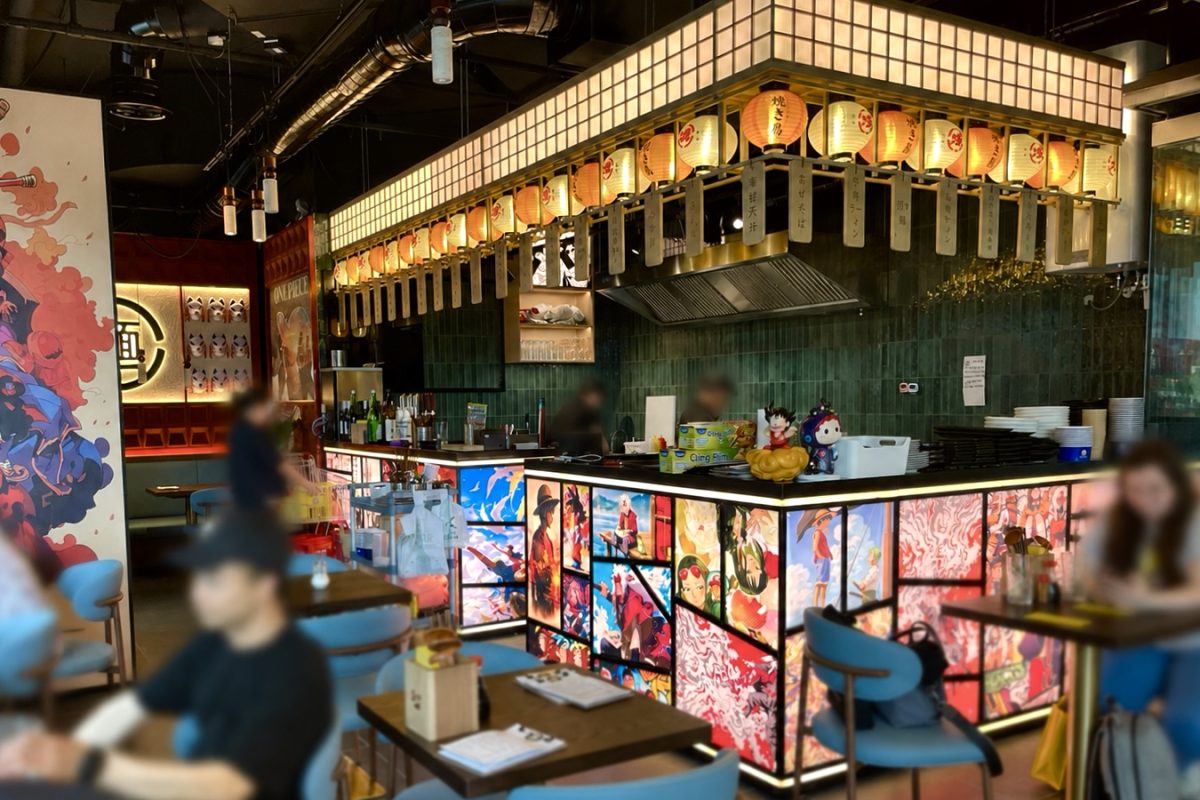 Anime-Inspired Restaurant Interior Design at Millennium City Vienna; Image Source: 5 Star Plus Retail Design