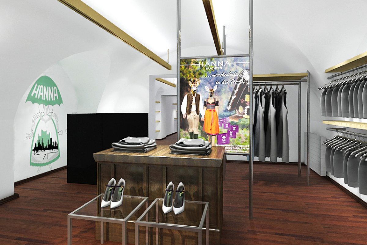 Fashion Store Concept Technical Design Hanna Trachten Vienna Austria