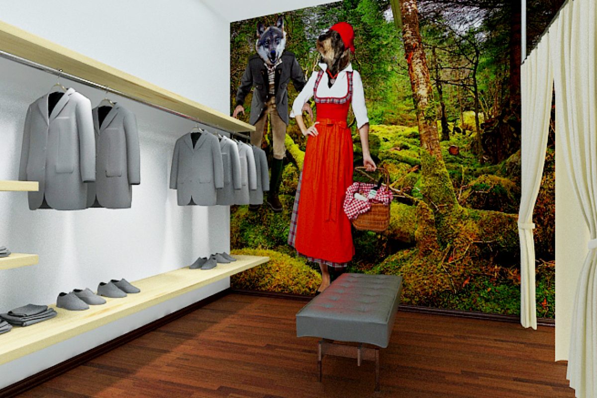 Fashion Store Concept Technical Design Hanna Trachten Vienna Austria